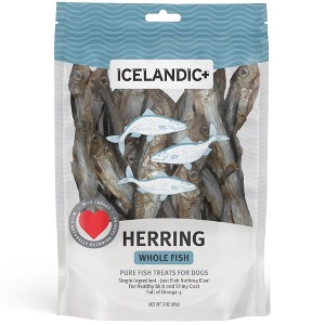 Icelandic+ Herring Whole Fish Dog Treat 3-oz Bag - 1 of 4
