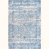 Inigo Black and White Cottage Medallion Area Rug - JONATHAN Y - 2 of 4