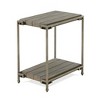 Roundhill Furniture Corbeta Metal Frame Wood Living Room Chairside Table with Shelf, Aged Graphite - 2 of 4