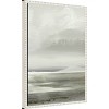 Amanti Art 16"x23" Lakes No 2 by Dan Hobday Framed Canvas Wall Art Print White: Serene Abstract Landscape - 2 of 4