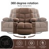 Racxily Massage Rocker Recliner Chairs with 2 Cup Holders, USB Charge Port Soft Features a Manual Massage and Heat - 4 of 4