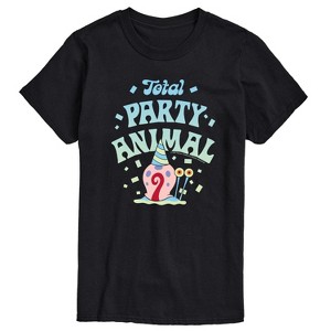Men's - Spongebob Squarepants - Total Party Animal Short Sleeve Graphic T-Shirt - 1 of 4
