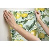 RoomMates Lemon Zest Peel and Stick Wallpaper Yellow/Teal: Removable Vinyl Botanical Fruit Pattern, 28.2 Sq Ft Coverage - 4 of 4