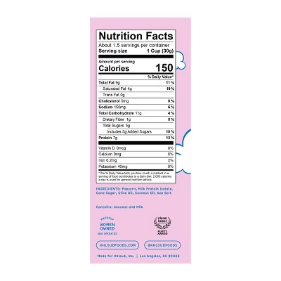 Khloud Sweet and Salty Kettle Corn Protein Popcorn Multipack - 9oz/6ct