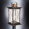 Urban Ambiance Luxury Colonial Outdoor Post/Pier Light,  20"H x 9"W,  Olde Bronze Finish, UHP1230 - 3 of 4