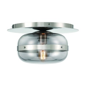 Eurofase Lighting Nottingham 1 - Light Flush Mount in  Nickel - 1 of 2