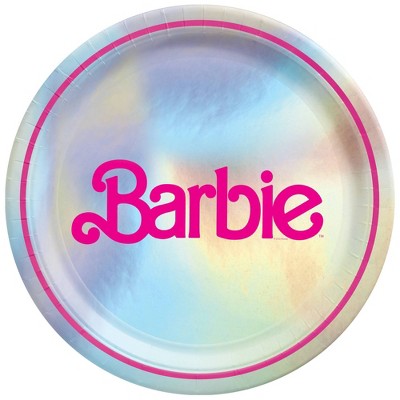 Barbie Round 9 inch Dinner Plates, 8ct