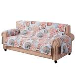 Reversible Beach Days Sofa Furniture Protector Slipcover Coral - Greenland Home Fashions