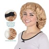Anna-Kaci Silk Sleep Bonnet Adjustable Elastic Band Smooth Hair Protection Cap for Curly and Natural Hair - 3 of 4