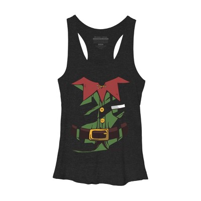Women's Design By Humans Papa Elf Christmas Shirt Papa Elf Shirt for Men Papa Elf By rasok Racerback Tank Top