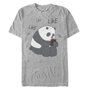 Men's We Bare Bears Panda Internet Likes T-Shirt