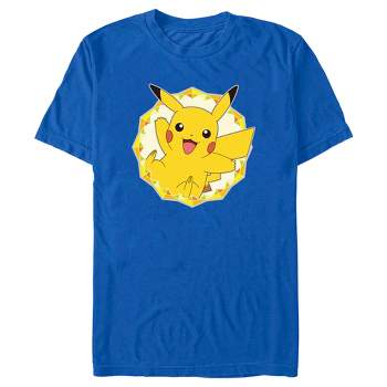 Men's Pokemon Pikachu Circle T-Shirt