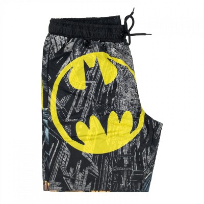 Batman Mens Batman City Bat Signal Swim Board Shorts - XLarge — фото 3