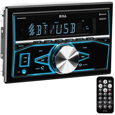 BOSS Audio Systems 820BRGB Single Din USB/SD AUX Bluetooth Multimedia Radio Car Stereo Receiver with USB, AUX Input, and AM/FM Radio Receiver