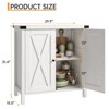 Jojoka Buffet Sideboard with 2 Doors and Adjustable Shelf, Storage Cabinet for Dining Room, Living Room, and Kitchen Furniture - 2 of 4