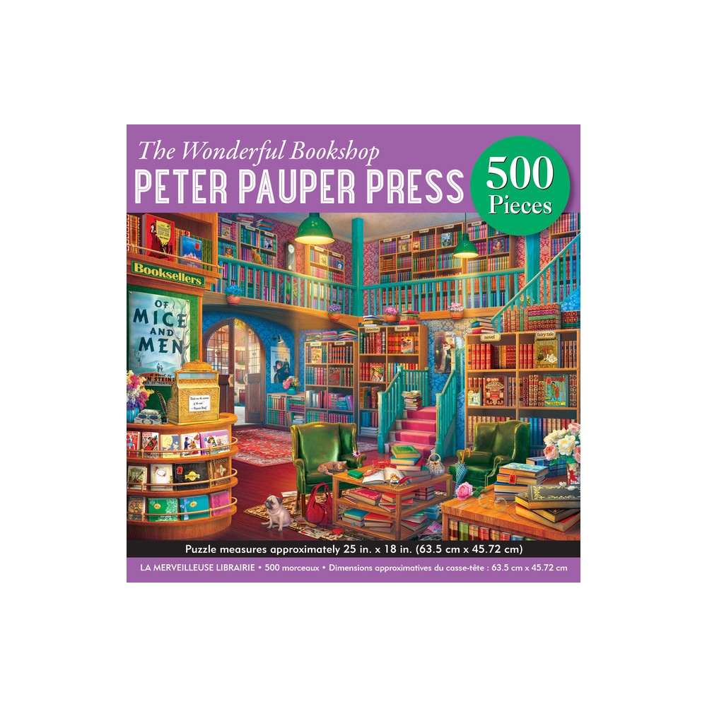The Wonderful Bookshop 500-Piece Puzzle - (Hardcover)