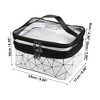 Unique Bargains Double Layer Makeup Bag Cosmetic Travel Bag Case Organizer Bag Clear Bags for Women 1 Pcs - 4 of 4