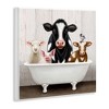 Stupell Industries Country Animals Farmhouse Claw Bathtub Wall Plaque Art - 2 of 4