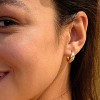 Cubic Zirconia Huggie Earrings 14k Gold Plated Tiny Earrings Small Huggie Hoop Earrings Simple Lightweight Hoops Gift for Women - 2 of 4