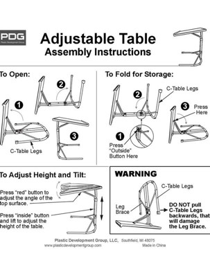 Pdg adjustable table sales target