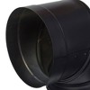 DuraVent DuraBlack 6 Inch 24 Gauge 430 Stainless Steel Easy Installation Single Wall Wood Burning Stove 90 Degree Elbow Connector, Black - 2 of 4