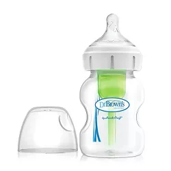 Dr. Brown's Options+ Wide-Neck Anti-Colic Baby Bottle - 5oz
