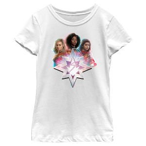 Girl's The Marvels Heroes Logo T-Shirt - 1 of 4