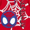 Marvel Spidey and His Amazing Friends Ghost-Spider Miles Morales Spider-Man Fleece Half Zip Hoodie Toddler to Little Kid - 4 of 4