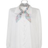Allegra K Women's Chiffon Floral Print Square Scarves Kerchief Neck Scarf Neckerchief - 2 of 4