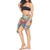 LA LEELA Women's Swimsuit Pareo Sarong Wraps One Size Multicolored Tropical - 3 of 4
