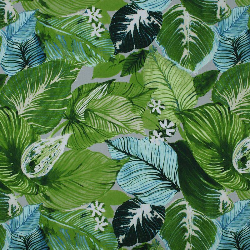 Lush Leaf Jungle Squared Corners Outdoor Chair Cushion Green - Pillow Perfect, 4 of 7