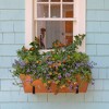 Set of 2 Wrought Iron Wall Mounted Flower Box Brackets Black - Achla Designs - 3 of 4