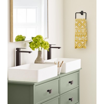 Oil Rubbed Bronze Rectangular Cabinet Knob with Mounting Hardware