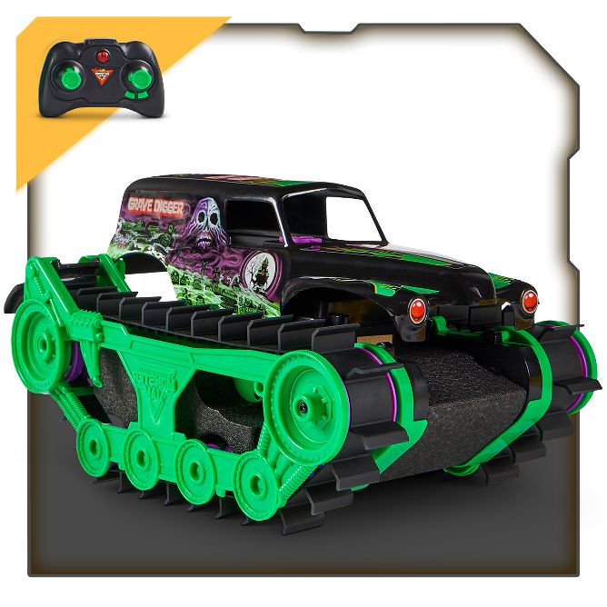  Monster Jam, Official Grave Digger (Green/Black) Monster Truck,  Collector Die-Cast Vehicle, 1:24 Scale, Kids Toys for Boys Ages 3 and up :  Toys & Games