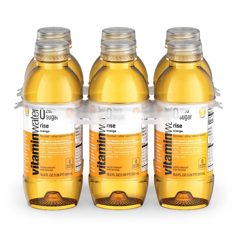 vitaminwater zero rise orange - 6pk/16.9 fl oz Bottles, 3 of 7