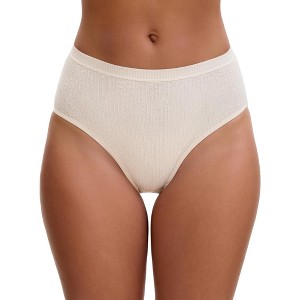 INSPIRE CHIC Women's High Waisted Butt Lifter Briefs Tummy Control Underwear, Available in Plus Size - 1 of 4