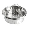 Spice by Tia Mowry Savory Saffron 3 Quart Nonstick Aluminum Dutch Oven with Stainless Steel Steamer and Lid - 3 of 4