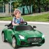 Infans 12V Kids Ride On Car Licensed Mercedes Benz AMG GTR w/Remote Control & MP3 Green - 2 of 4