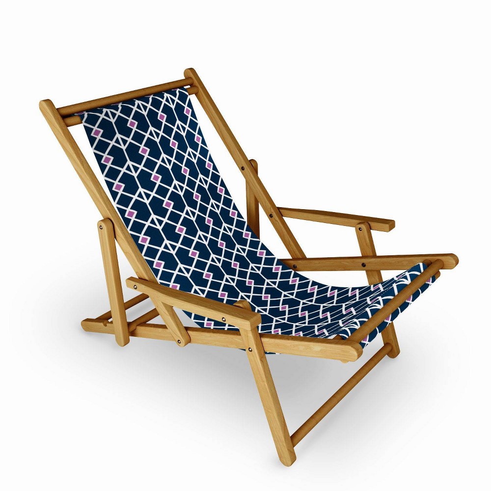 Heather Dutton Annika Diamond Orchid Sling Chair Deny Designs