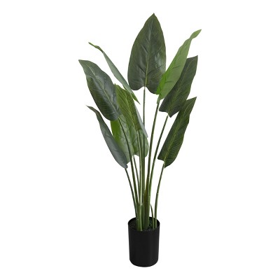Syemin Artificial Plants Artificial Plant 37" Tall Aureum Tree Home Decor Fake Plant Faux Plants Indoor Outdoor Fall Decoration, Green, 26"*24"*36.5"