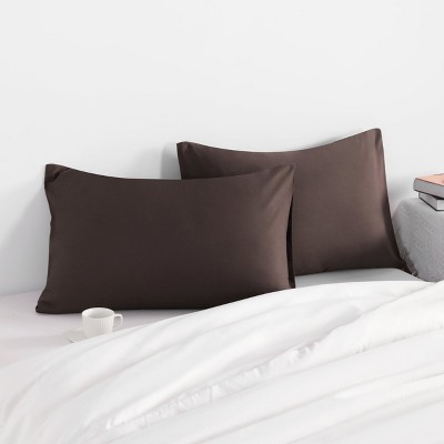 2 Pack Brushed Microfiber Pillowcases, Super Soft Pillowcases with Envelope Closure - NTBAY