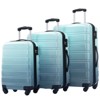 Aukfa 3-Piece Gradient Color Lightweight Hard Shell Expandable Luggage Set with TSA Lock, Available Sizes 20" 24" 28", Multi-Color - 2 of 4