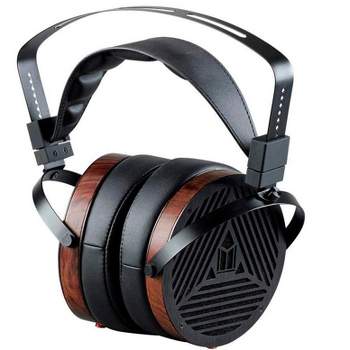Monolith M1060 Over Ear Planar Magnetic Headphones - Black/Wood With 106mm Driver, Open Back Design, Comfort Ear Pads For Studio/Professional