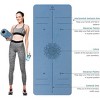 Gruper Non Slip TPE Yoga Mat with Alignment Lines Large Size 72x32 Inches 0.32 or 0.24 Thick for Fitness Pilates and Floor Workouts - 2 of 4