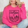 Simply Sage Market Women's Graphic Sweatshirt Live Simple Tent - 2 of 3