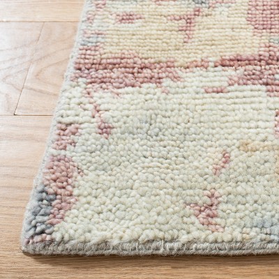 Eco-Friendly Hand-Knotted Wool Gray Area Rug - 9' x 12'