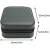 Mini Travel Jewelry Case, Portable Display Storage Box for Rings, Earrings & Necklaces, Black Gift Box - 3 of 4