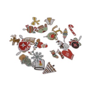 Unique Bargains Christmas Stickers for Ceramic Glass Metal Paper Plastic Waterproof Reusable Festive Items 27 Sheets Vinyl Colorful 1Set - 1 of 4