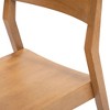 Plank+Beam Modern Dining Chair Set of 2, Solid Wood Chairs for Kitchen, Office, Living Room - 4 of 4