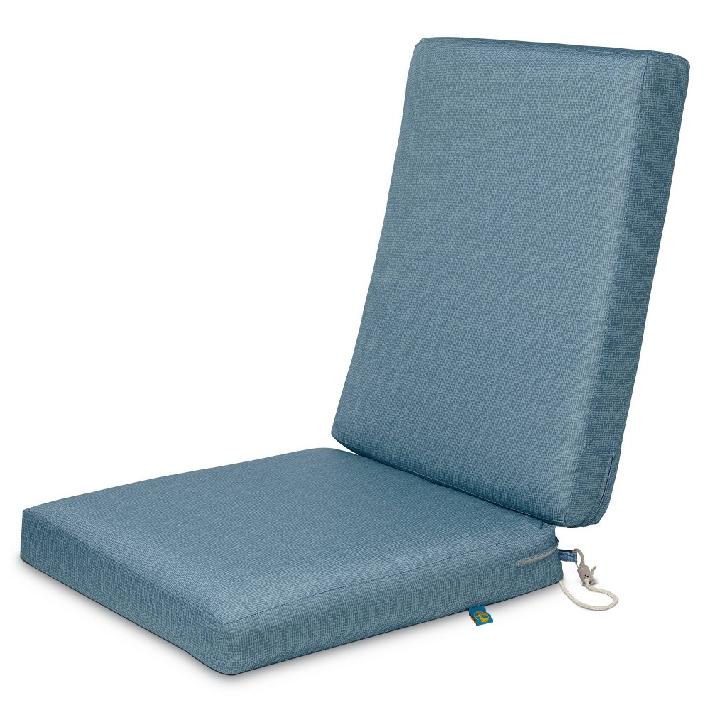 44 X 20 X 3 Duck Covers Outdoor Dining Chair Cushions Blue Shadow Classic Accessories From Target Accuweather Shop